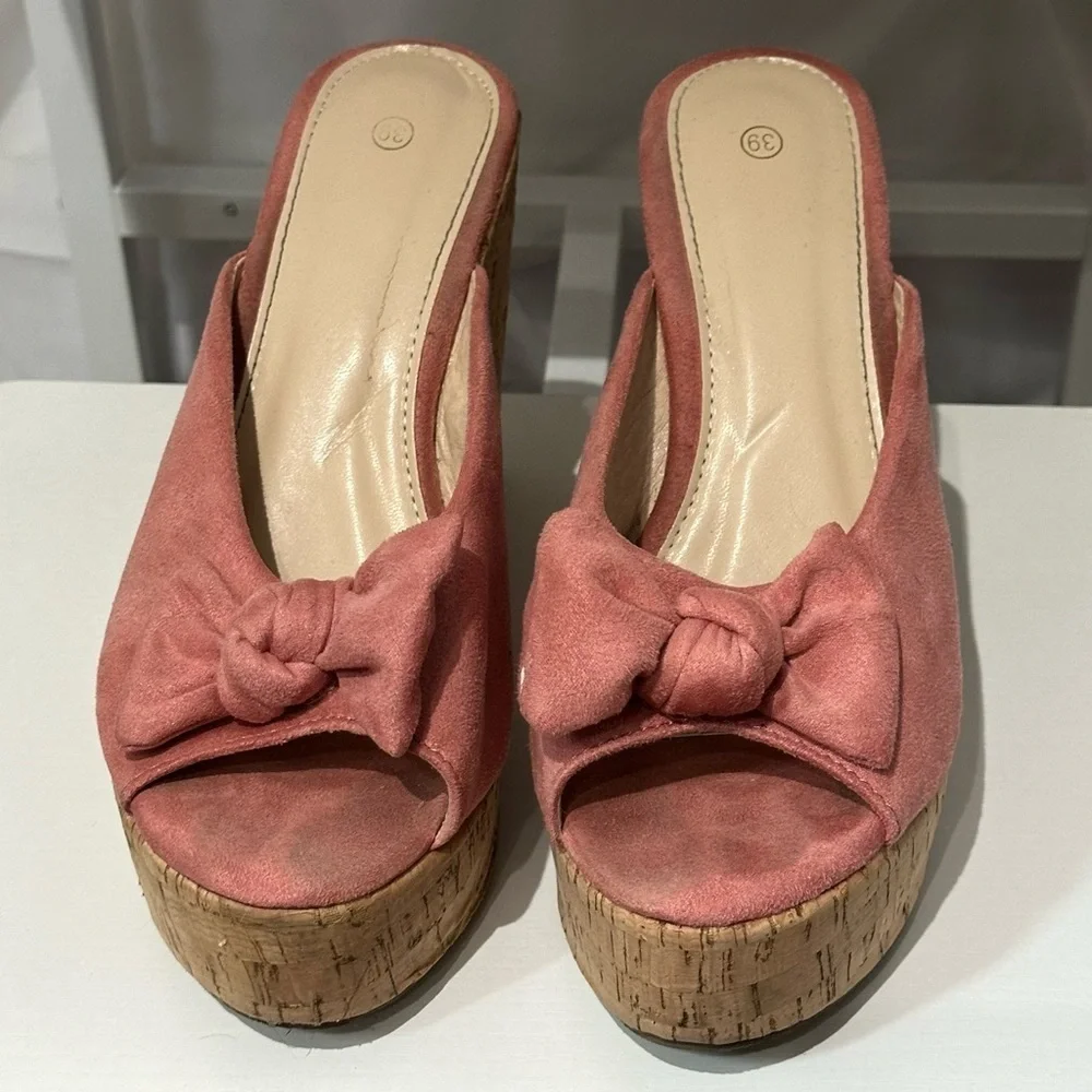 SHEIN Wedge Cork Heeled Shoe ❤️❤️ - Picture 2 of 6